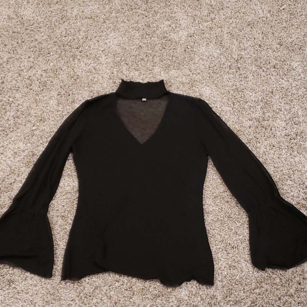 Black Flair Top